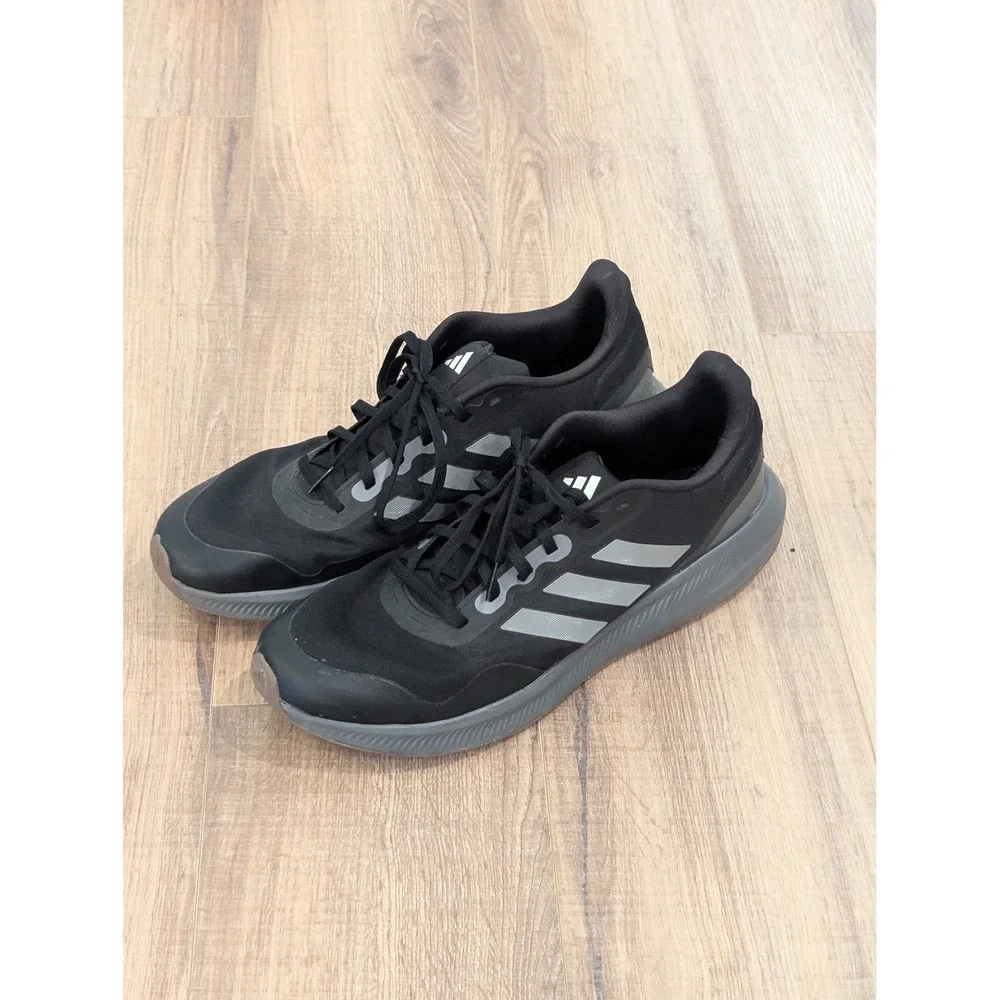 Adidas Cloudfoam Running Shoes Mens 14 Black Gray Athletic Sneakers HP7568